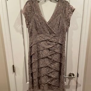Formal dress from Scarlett size 16 taupe & sequins